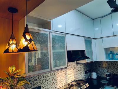 Kitchen Image of 1600 Sq.ft 3 BHK Apartment / Flat for rent in Unitech Fresco, Sector 50 Gurgaon for Rs. 75000