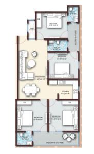Image of 1890 Sq.ft 4 BHK Apartment / Flat for sale in Dridha Alpha, Sector 73, Noida for Rs. 8200000