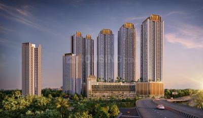 Image of 1615 Sq.ft 3 BHK Apartment / Flat for sale in Purva Panorama Tower D, Thane West, Thane for Rs. 32500000