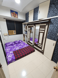 Bedroom Image of 940 Sq.ft 2 BHK Apartment / Flat for rent in Deepam CHS, Kopar Khairane Navi Mumbai for Rs. 43000