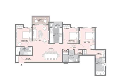 Image of 960 Sq.ft 2 BHK Apartment / Flat for sale in Lodha Sterling, Thane West, Thane for Rs. 17000000