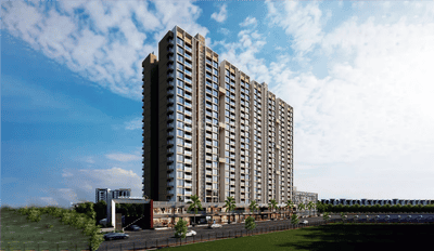 Image of 990 Sq.ft 2 BHK Apartment / Flat for sale in Meriton Heights, Mamurdi, Pune for Rs. 6400000
