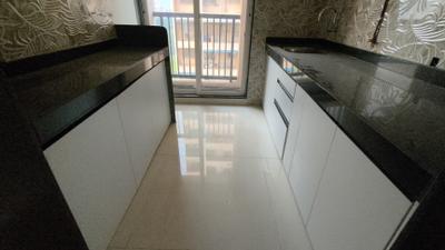 Kitchen Image of 600 Sq.ft 1 BHK Apartment / Flat for rent in Raunak Residency, Thane West Thane for Rs. 26000