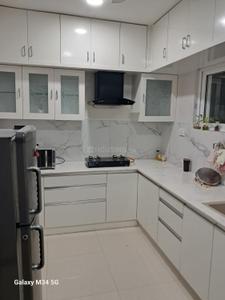 Kitchen Image of 1600 Sq.ft 3 BHK Apartment / Flat for rent in SMR Vinay Iconia, Serilingampally Hyderabad for Rs. 62500