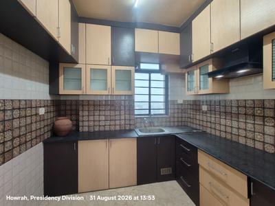 Kitchen Image of 1550 Sq.ft 3 BHK Apartment / Flat for rent in Ganges Sky, Shibpur Howrah for Rs. 38000