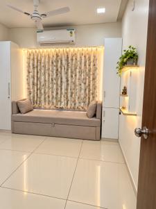 Bedroom Image of 1500 Sq.ft 3 BHK Apartment / Flat for rent in Adani Amogha, Shantigram Ahmedabad for Rs. 60000