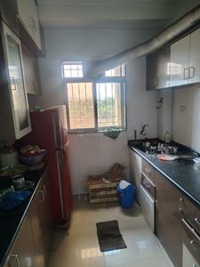 Kitchen Image of 650 Sq.ft 1 BHK Apartment / Flat for sale in Rajhans Kshitij Iris Wing E F G, Vasai West Vasai for Rs. 5300000