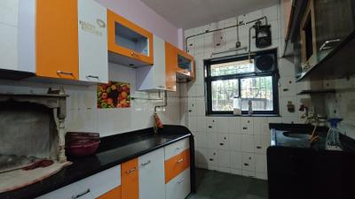 Kitchen Image of 755 Sq.ft 1 BHK Apartment / Flat for rent in Shreeji Park, Kalwa Thane for Rs. 20000