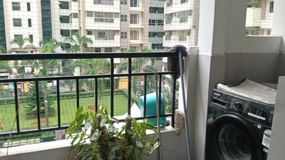 Balcony Image of 2400 Sq.ft 3 BHK Apartment / Flat for rent in Sri Sairam Towers, Hafeezpet Hyderabad for Rs. 47000