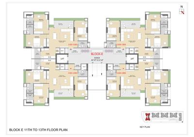 Image of 2475 Sq.ft 3 BHK Apartment / Flat for sale in Laxmi Azzaro, Gota, Ahmedabad for Rs. 12925000