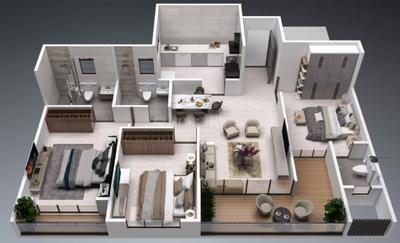 Image of 1450 Sq.ft 3 BHK Apartment / Flat for sale in Gandharv Gokulam, Hadapsar, Pune for Rs. 13500000