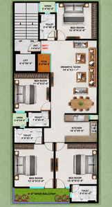 Image of 1580 Sq.ft 3 BHK Apartment / Flat for sale in Sector 52, Noida for Rs. 7200000