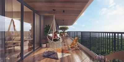 Balcony Image of 3800 Sq.ft 4 BHK Villa for sale in Naya Raipur Raipur for Rs. 20800000