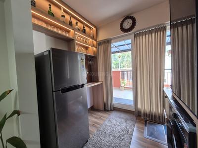 Kitchen Image of 990 Sq.ft 3 BHK Apartment / Flat for rent in Sowparnika Jazzmyna, Kunnamangalam Kozhikode for Rs. 34000