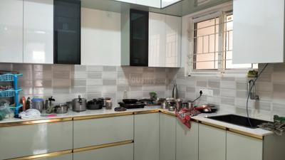 Kitchen Image of 1300 Sq.ft 3 BHK Apartment / Flat for rent in Evershine Northeast Apartments, Rayasandra Bengaluru for Rs. 40000