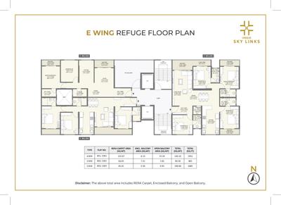 Image of 1485 Sq.ft 3 BHK Apartment / Flat for sale in Unique Sky Links Phase I, Pashan, Pune for Rs. 14900000