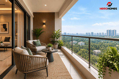 Balcony Image of 1650 Sq.ft 3 BHK Apartment / Flat for sale in Omicron II Greater Noida for Rs. 18150000