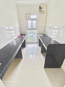 Kitchen Image of 850 Sq.ft 2 BHK Apartment / Flat for rent in Ashar Arize, Kalwa Thane for Rs. 38000