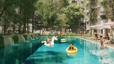 Image of 780 Sq.ft 2 BHK Apartment / Flat for sale in Kolshet, Thane for Rs. 10000000