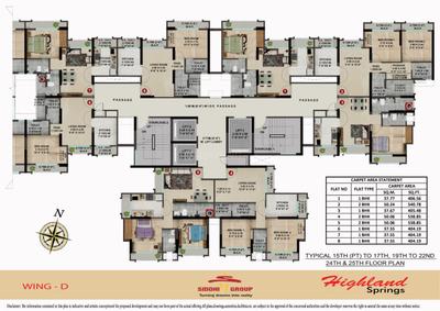Image of 780 Sq.ft 2 BHK Apartment / Flat for sale in Siddhi Highland Springs, Thane West, Thane for Rs. 9800000