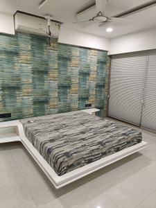 Bedroom Image of 1200 Sq.ft 2 BHK Apartment / Flat for rent in Satyam Status , Jodhpur Ahmedabad for Rs. 29000