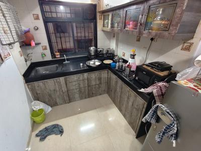 Kitchen Image of 550 Sq.ft 1 BHK Apartment / Flat for sale in Sai Chitra Apartment, Kandivali West Mumbai for Rs. 10000000