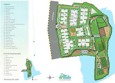 Image of 1390 Sq.ft 2.5 BHK Apartment / Flat for sale in Ananda The Drizzle, Narsingi, Hyderabad for Rs. 12500000