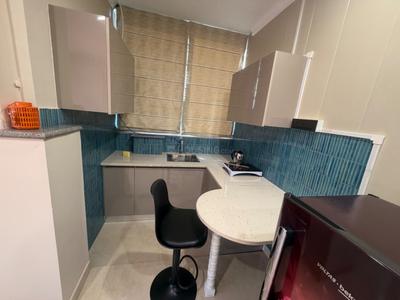 Kitchen Image of 600 Sq.ft 1 BHK Builder Floor for rent in Sector 42 Gurgaon for Rs. 50000