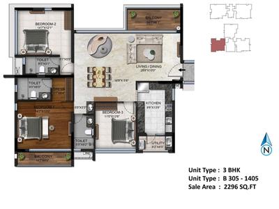 Image of 3056 Sq.ft 4 BHK Apartment / Flat for sale in Radiance Platinum, Koramangala, Bengaluru for Rs. 49200000