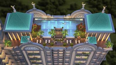 Image of 2350 Sq.ft 4.5 BHK Apartment / Flat for sale in Tharwani Majestic Towers, Kalyan West, Kalyan for Rs. 19800000