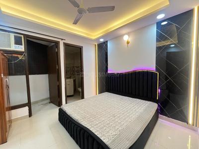 Bedroom Image of 600 Sq.ft 1 BHK Independent House for rent in AKMS Homes, Freedom Fighters Enclave New Delhi for Rs. 24000