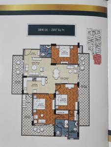Image of 2957 Sq.ft 3 BHK Apartment / Flat for sale in Rajpur Road, Dehradun for Rs. 29000000