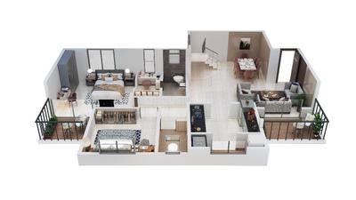 Image of 988 Sq.ft 2 BHK Apartment / Flat for sale in Silver Gardenia, Moshi, Pune for Rs. 6100000