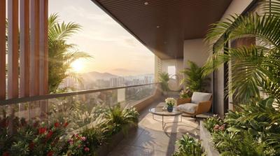 Balcony Image of 1466 Sq.ft 3 BHK Apartment / Flat for sale in Peer Muchalla Zirakpur for Rs. 15740000