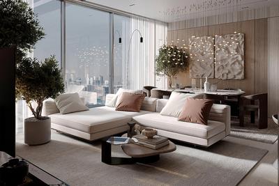 Living Room Image of 441 Sq.ft 1 RK Apartment / Flat for sale in Jumeirah Village Dubai for Rs. 19283444
