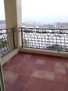 Balcony Image of 1100 Sq.ft 2 BHK Apartment / Flat for rent in Nyati Elan, Wagholi Pune for Rs. 25500