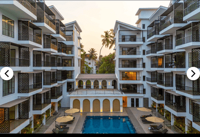 Image of 550 Sq.ft 1 BHK Apartment / Flat for sale in Calangute, Goa for Rs. 13500000