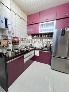 Kitchen Image of 680 Sq.ft 1 BHK Apartment / Flat for rent in Airoli Navi Mumbai for Rs. 27000