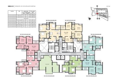 Image of 990 Sq.ft 2 BHK Apartment / Flat for sale in Gini Vivante, Kiwale, Pune for Rs. 7000000