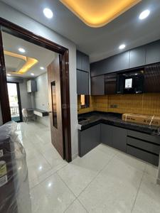 Kitchen Image of 750 Sq.ft 1 BHK Builder Floor for rent in Sector 15 Gurgaon for Rs. 32000