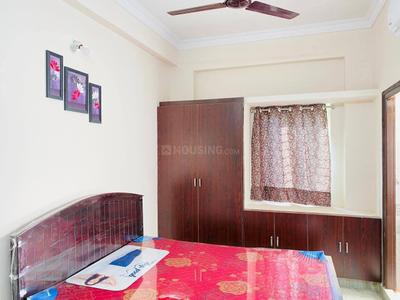 Bedroom Image of 750 Sq.ft 1 BHK Apartment / Flat for rent in My Home Bhooja, Rai Durg Hyderabad for Rs. 10000