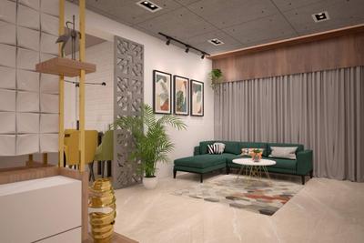 Hall Image of 1755 Sq.ft 3 BHK Apartment / Flat for sale in Satyaa II, Tragad Ahmedabad for Rs. 7600000