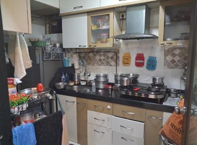 Kitchen Image of 650 Sq.ft 1 BHK Apartment / Flat for sale in Ghansoli Navi Mumbai for Rs. 11000000