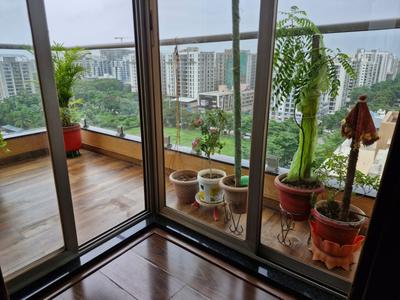 Balcony Image of 1422 Sq.ft 3 BHK Apartment / Flat for rent in Blu Quince, Pal Surat for Rs. 35000