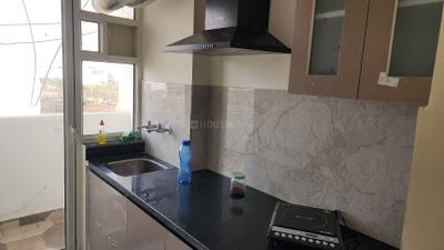 Kitchen Image of 639 Sq.ft 1 RK Apartment / Flat for rent in Karolan Ka Barh Jaipur for Rs. 16000