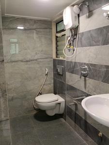 Common Bathroom Image of 550 Sq.ft 1 BHK Apartment / Flat for sale in Man Opus, Mira Road East Mira Bhayandar for Rs. 7599000