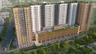 Image of 877 Sq.ft 2 BHK Apartment / Flat for sale in Elevate At Godrej Se7en, Hanspukuria, Kolkata for Rs. 5800000