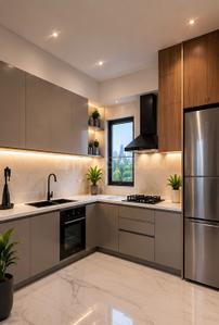 Kitchen Image of 2100 Sq.ft 3 BHK Apartment / Flat for sale in Banaswadi Bengaluru for Rs. 29800000