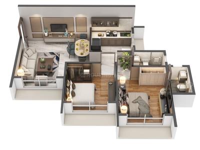 Image of 720 Sq.ft 1 BHK Apartment / Flat for sale in Lively Kalpavruksha Oneness, Taloja, Navi Mumbai for Rs. 4500000