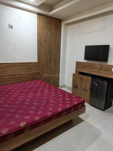 Bedroom Image of 800 Sq.ft 1 RK Studio for rent in Malviya Nagar Jaipur for Rs. 18000